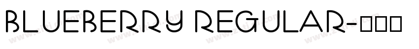 Blueberry Regular字体转换